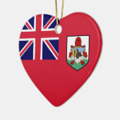 Bermuda Flag Heart Keramisch Ornament (Links)