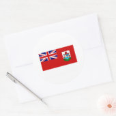 Bermuda FLAG International Ronde Sticker (Envelop)