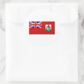 Bermuda FLAG International Ronde Sticker (Tas)