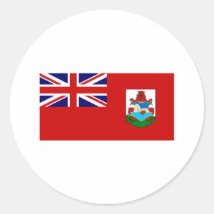 Bermuda FLAG International Ronde Sticker