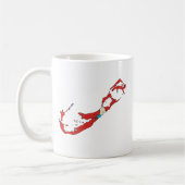 Bermuda Flag Map - volledige grootte Koffiemok (Links)