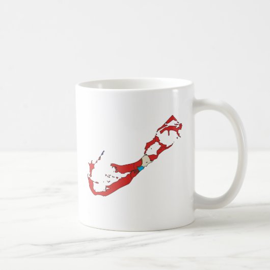 Bermuda Flag Map - volledige grootte Koffiemok (Rechts)