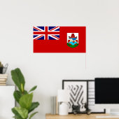 Bermuda Flag Poster (Thuiskantoor)