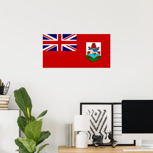 Bermuda Flag Poster (Thuiskantoor)