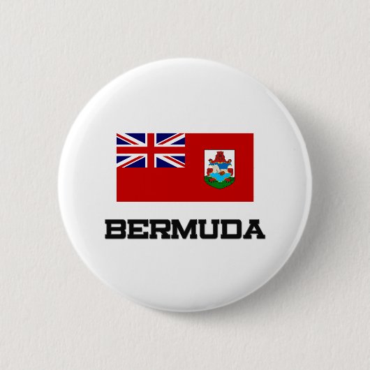 Bermuda Flag Ronde Button 5,7 Cm (Voorkant)