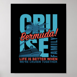 Bermuda gez cruise leuke bijpassende oceaan trip v poster