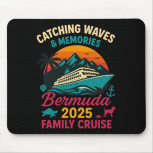 Bermuda gezinscruise 2025 vakantie T-shirt voor ma Muismat
