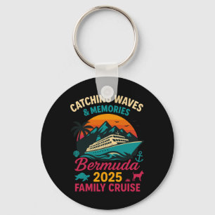 Bermuda gezinscruise 2025 vakantie T-shirt voor ma Sleutelhanger
