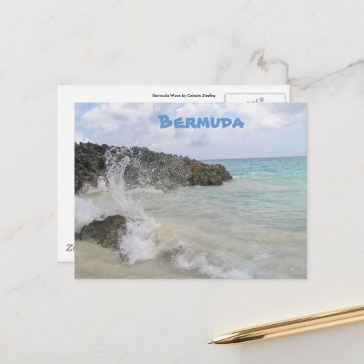 Bermuda-golf Briefkaart (Voorkant / Achterkant in situ)