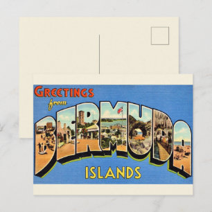 Bermuda Groeten Ansichtkaart Briefkaart