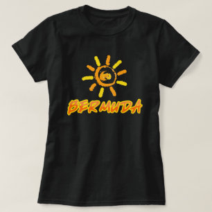 Bermuda helder geel en oranje t-shirt