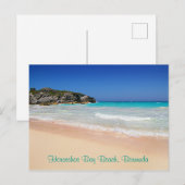 Bermuda Hoefijzer Bay Pink Zand Beach Foto Postca Briefkaart (Voorkant / Achterkant)