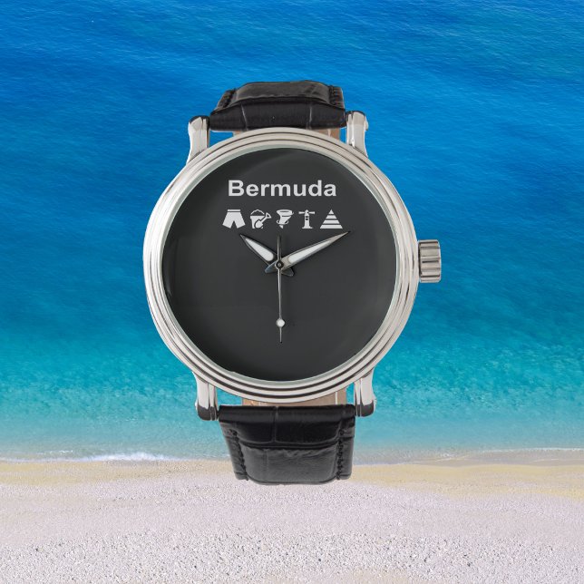 Bermuda Icons Monotone Dark Horloge (Creator heeft geüpload)