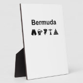Bermuda Icons Monotone Light-Color Fotoplaat (Zijkant)