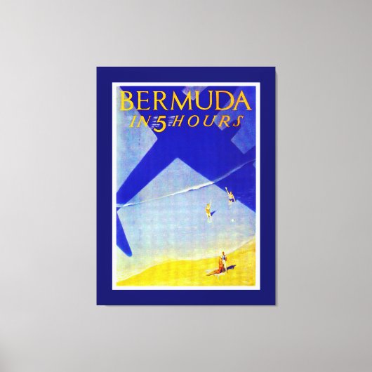 Bermuda in 5 uur canvas afdruk (Voorkant)