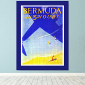 Bermuda in 5 uur canvas afdruk (Insitu (Houten vloer))