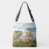 Bermuda Island Flowers Ocean House Canvas tas (Voorkant)