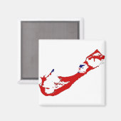 Bermuda kaart BM Magneet (Voorkant / Achterkant)