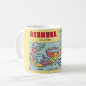 Bermuda Kaart Koffiemok (Voorkant links)