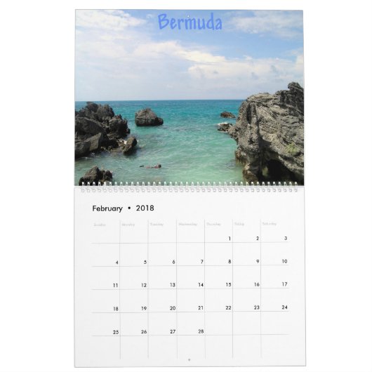 Bermuda Kalender (Feb 2018)