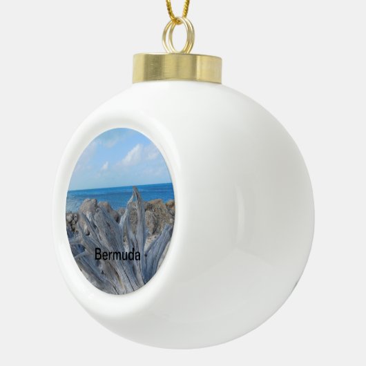 Bermuda kerstboomversiering keramische bal ornament (Rechts)
