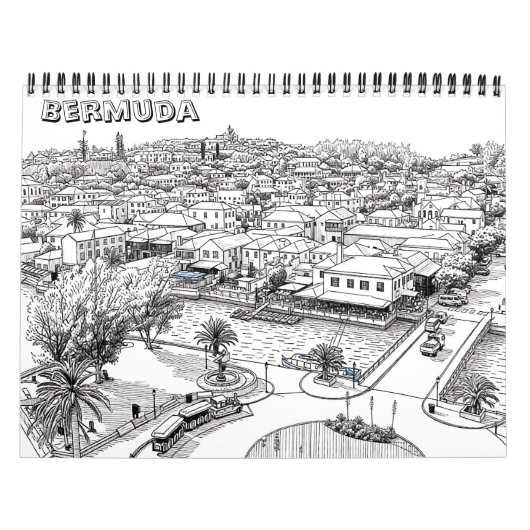 Bermuda Kleurkalender Kalender (Hoes)