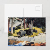 Bermuda kolonisten, een schilderij van Winslow Hom Briefkaart (Voorkant / Achterkant)