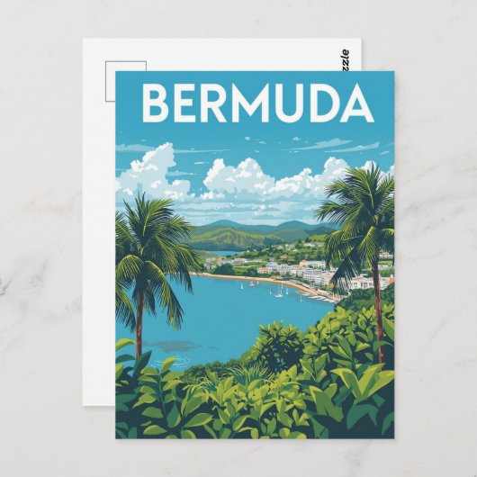 Bermuda: Kust Vista Briefkaart (Voorkant / Achterkant)