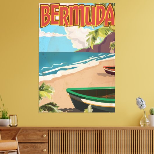 Bermuda  leuke reisposter afdrukken (Insitu (Woonkamer))