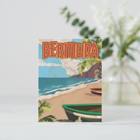 Bermuda  leuke reisposter afdrukken briefkaart (Staand voorkant)