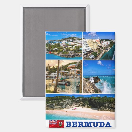 BERMUDA MAGNEET (Voorkant / Achterkant)