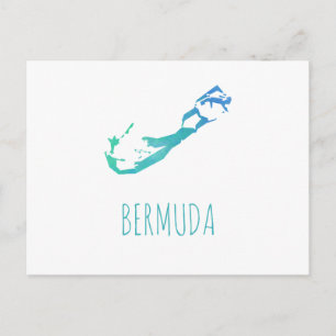 Bermuda Map Briefkaart