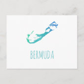 Bermuda Map Briefkaart (Voorkant)