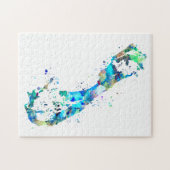 Bermuda Map Puzzle Legpuzzel (Horizontaal)