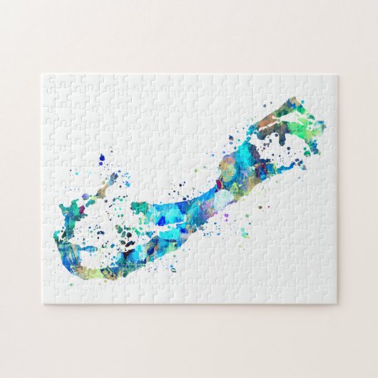 Bermuda Map Puzzle Legpuzzel (Horizontaal)
