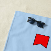 Bermuda Maritime Nautical Signal Flags Light-Color Strandlaken (In situ)