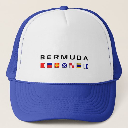 Bermuda Maritime Nautical Signal Flags Light-Color Trucker Pet (Voorkant)