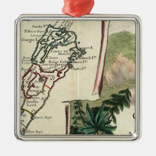 Bermuda Metalen Ornament (Voorkant)