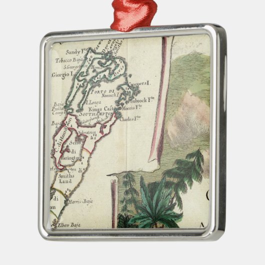 Bermuda Metalen Ornament (Links)