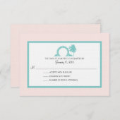 Bermuda Moongate Huwelijksbestemming RSVP (Voorkant / Achterkant)