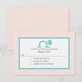 Bermuda Moongate Huwelijksbestemming RSVP Kaartje (Voorkant / Achterkant)