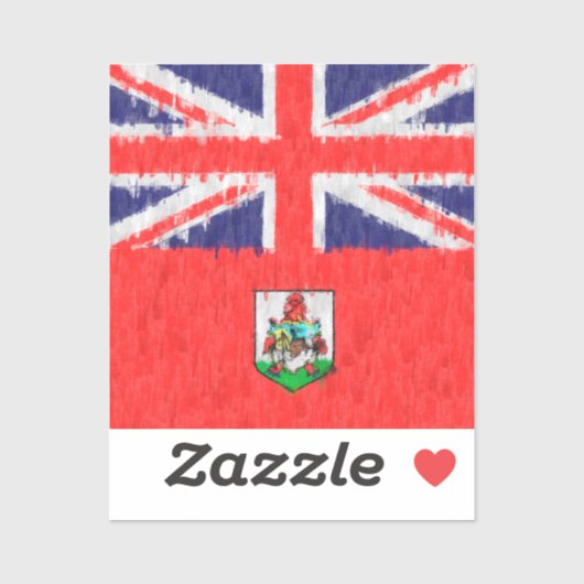 Bermuda Oil Painting Drawing Sticker (Vel)