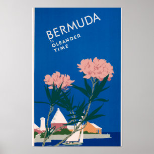 Bermuda ,Oleander Time beroemd schilderij Poster