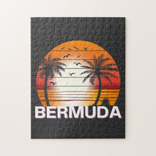 Bermuda Palm Trees Summer Beach Legpuzzel (Verticaal)