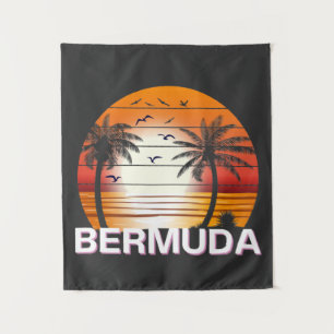 Bermuda Palm Trees Summer Beach Wandkleed