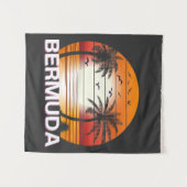 Bermuda Palm Trees Summer Beach Wandkleed (Voorkant (horizontaal))