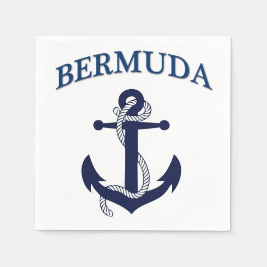 Bermuda Papieren servetten! Servet (Voorkant)