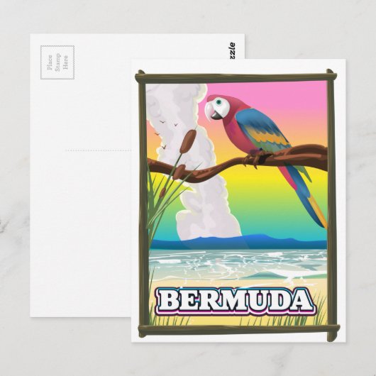 Bermuda Paradijs. Briefkaart (Voorkant / Achterkant)