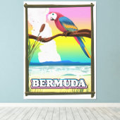 Bermuda Paradijs. Canvas Afdruk (Insitu (Houten vloer))