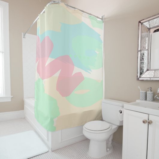Bermuda Pastels Douchegordijn (In situ)